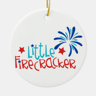 Ornamento De Cerâmica Pequeno Firecracker