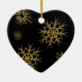 Ornamento De Cerâmica Pequenos tesouros de neve à noite