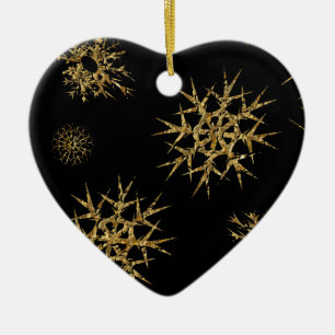 Ornamento De Cerâmica Pequenos tesouros de neve à noite