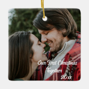 Ornamento De Cerâmica Percorrências Elegantes Personalizáveis de 2 Lados