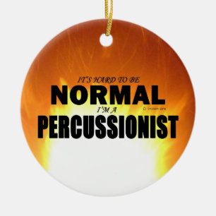 Ornamento De Cerâmica Percussionista Normal