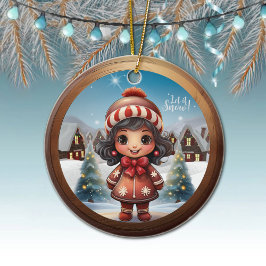 Ornamento De Cerâmica Perfect Gingerbread Girl Present for Her Unique 🎄