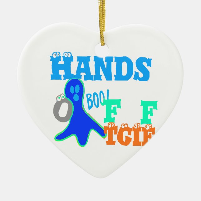 Ornamento De Cerâmica Perfeito Boo! TGIF Obrigado Deus é a sexta-feira H (Frente)