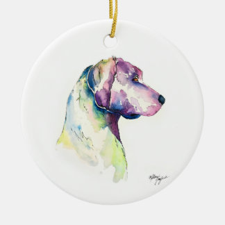 Ornamento De Cerâmica Perfil de Pooch