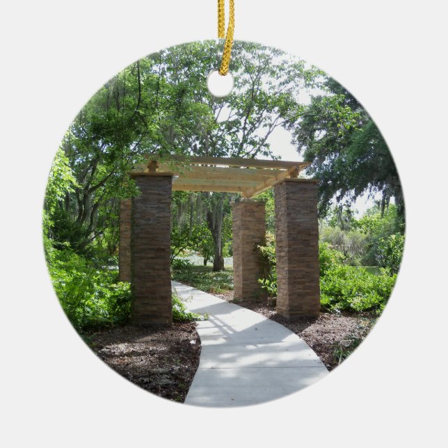 Ornamento De Cerâmica pergola no caminho (Frente)