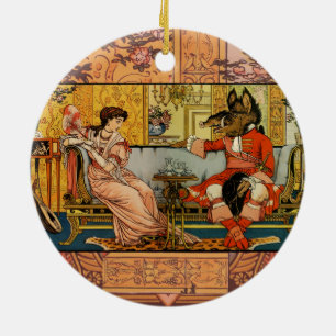 Ornamento De Cerâmica Personagens Clássicos de Contos de Fadas da Bela F