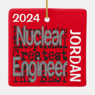 Ornamento De Cerâmica PERSONALIDADE Extraordinária de Engenheiros Nuclea