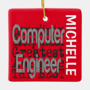 Ornamento De Cerâmica PERSONALIDADE Extraordinária do Engenheiro do Comp