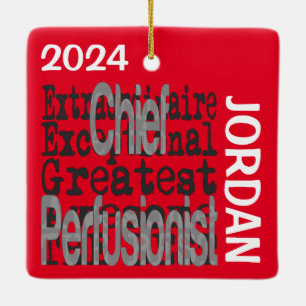 Ornamento De Cerâmica PERSONALIDADE Extraordinária do Perfusionista Chef
