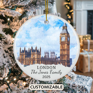 Ornamento De Cerâmica Personalised London Ornament, Inglaterra