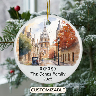 Ornamento De Cerâmica Personalised Oxford Ornament, Inglaterra