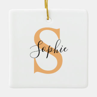 Ornamento De Cerâmica Personalised Your Name, Custom Name, Birthday Gift