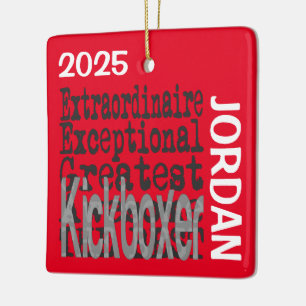Ornamento De Cerâmica PERSONALIZAÇÃO Extraordinária do Kickboxer