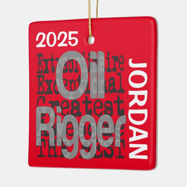 Ornamento De Cerâmica PERSONALIZAÇÃO Extraordinária Maior do Petróleo (Esquerda)