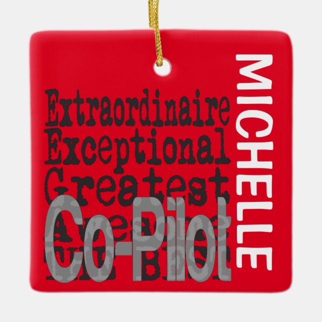 Ornamento de cerâmica PERSONALIZADA Extraordinário (Frente)