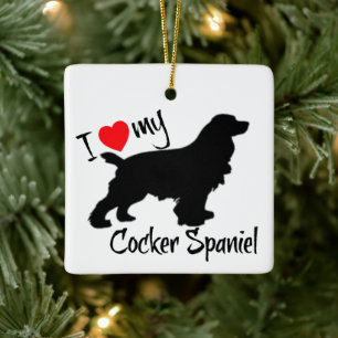 Ornamento De Cerâmica PERSONALIZADO Eu Amo Meu Cachorro De Panela