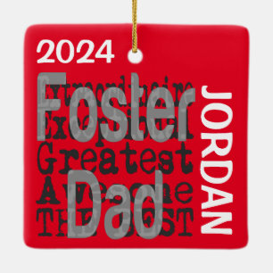 Ornamento De Cerâmica PERSONALIZADO Extraordinário do Pai Foster