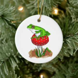 Ornamento De Cerâmica Personalizado, fique tonto com ele | Sapo engraçad