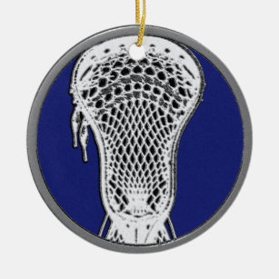 Ornamento De Cerâmica Personalizado Lacrosse Keepsasait