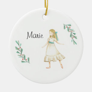 Ornamento De Cerâmica Personalizado Nutcracker Marie Keepsasaame