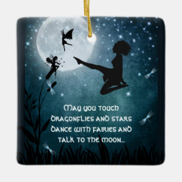 Ornamento De Cerâmica Personalizado Que Possa Dançar Com Fairies Irish D