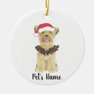 Ornamento De Cerâmica Personalizado Yorkshire Terrier