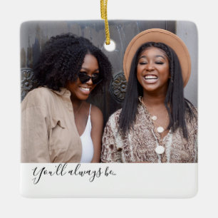 Ornamento De Cerâmica Personalizar as melhores amigas das irmãs de amiza