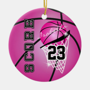 Ornamento De Cerâmica Personalizar Superstar Basquete - Rosa