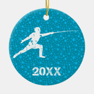 Ornamento De Cerâmica Personalize-o, cercando