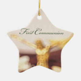 Ornamento De Cerâmica Personalize, Parabéns pela Primeira Comunhão