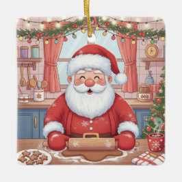 Ornamento De Cerâmica Personalized "Baking Spirits Bright" Christmas