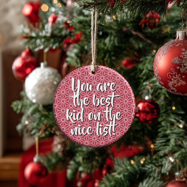 Ornamento De Cerâmica Personalized Best Kid Ceramic Ornament (Thoughtful Custom Gift Idea for Milestones, doubles as an ornament or a collectible gift tag.
)