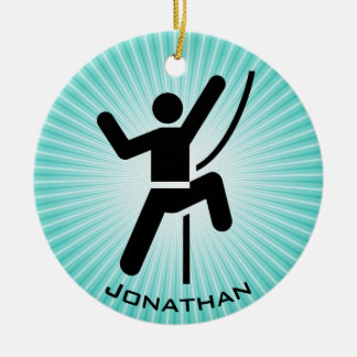 Ornamento De Cerâmica Personalized Climbing Ornament