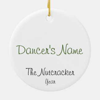 Ornamento De Cerâmica Personalized Nutcracker Clara Keepsake Ceramic Or