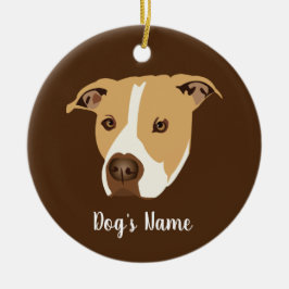 Ornamento De Cerâmica Personalized Pitbull