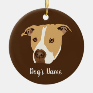 Ornamento De Cerâmica Personalized Pitbull