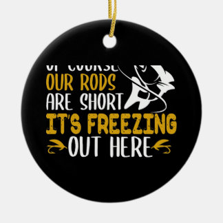 Ornamento De Cerâmica Pesca de gelo ao ar livre