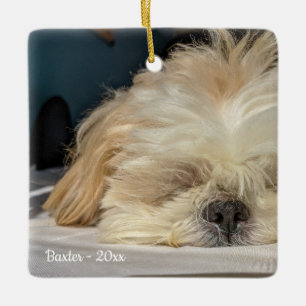 Ornamento De Cerâmica Pet Dog Puppy Ornament Personalizado