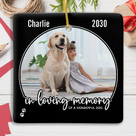 Ornamento De Cerâmica Pet Memorial In Loving Memory