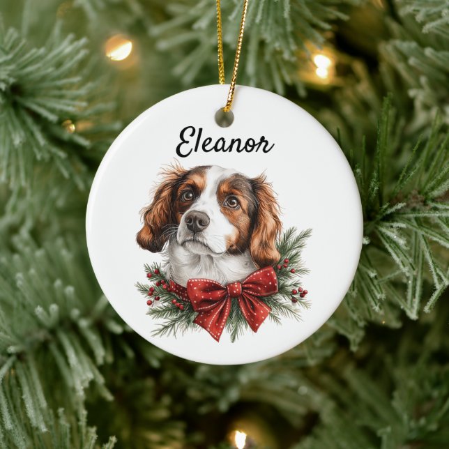 Ornamento De Cerâmica Pet Personalizado Kooikerhondje (Árvore)