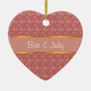 Ornamento De Cerâmica Petal Paisley de Foxglove