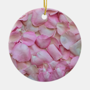 Ornamento De Cerâmica Pétalas Rosa Rosa Rosa Rosa Rosa Rosa