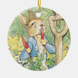 Ornamento De Cerâmica Peter Rabbit In Garden - Beatrix Potter