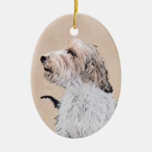 Ornamento De Cerâmica Petit Basset Griffon Vendéen Painting - Arte Cani