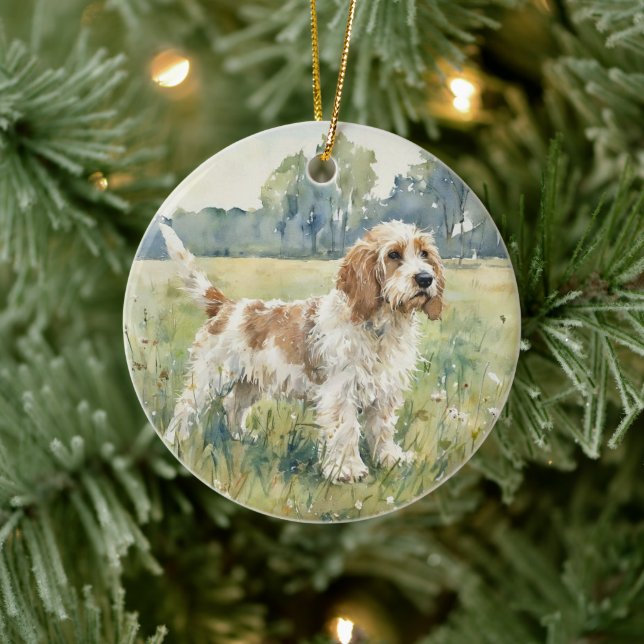 Ornamento De Cerâmica Petite Basset Griffon Vandeen  - PBGV (Árvore)