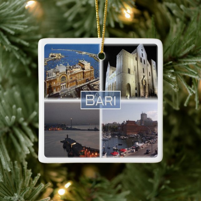 Ornamento De Cerâmica PGL023 BARI, Apúlia, Itália, Europa, (Árvore)