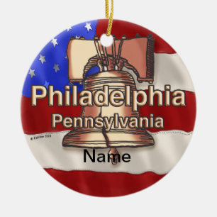 Ornamento De Cerâmica Philadelphia Liberty Bell