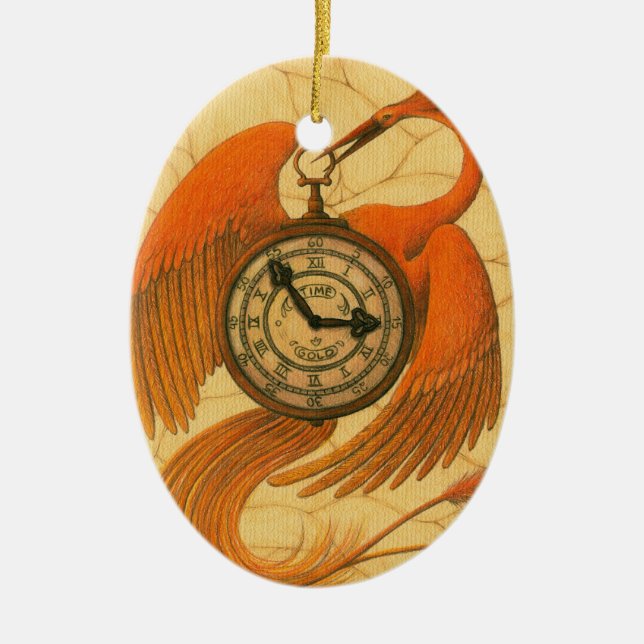 Ornamento De Cerâmica Phoenix (Frente)