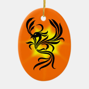 Ornamento De Cerâmica Phoenix