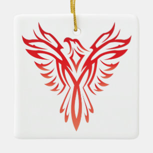 Ornamento De Cerâmica Phoenix